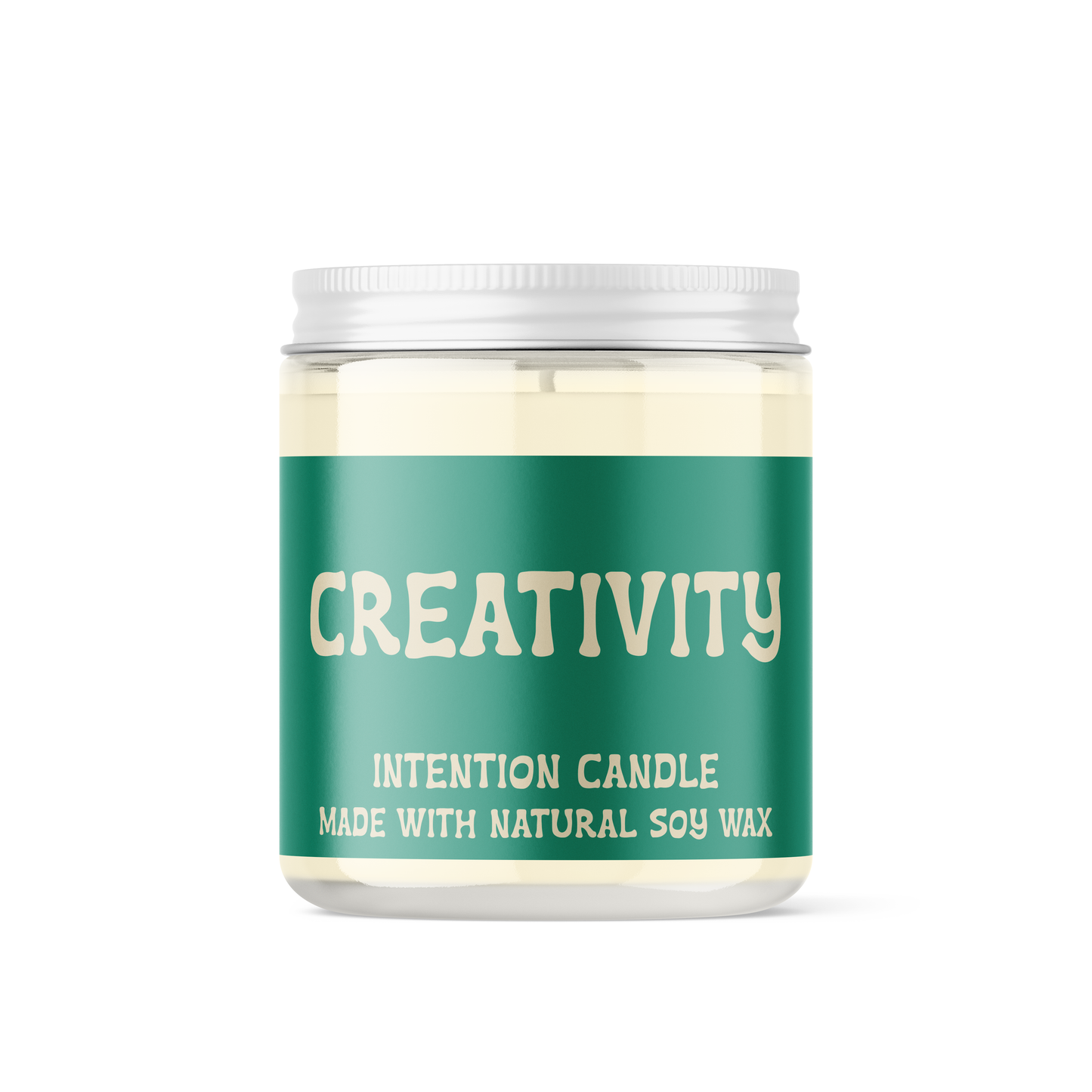 Creativity Intention Soy Candle with Crystal