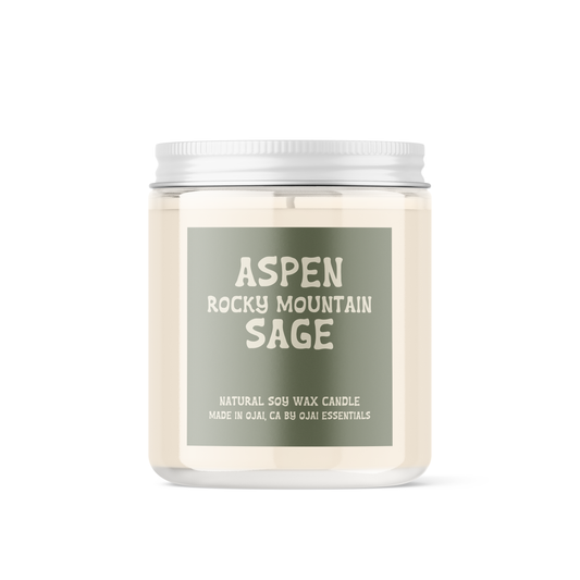 Aspen Rocky Mountain Sage Soy Candle | 4 oz & 8 oz