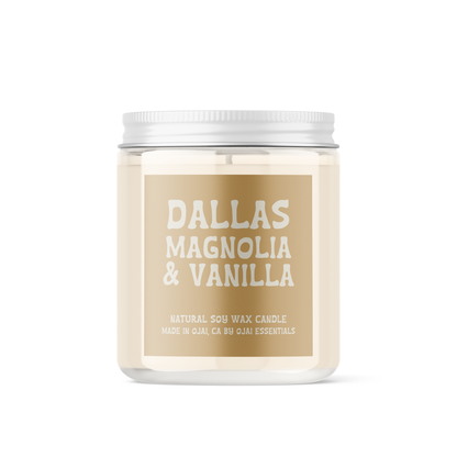 Dallas Magnolia & Vanilla Soy Candle