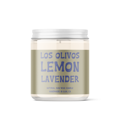 Los Olivos Lemon Lavender Soy Candle