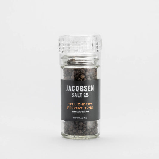 Tellicherry Peppercorns (Glass Grinder)