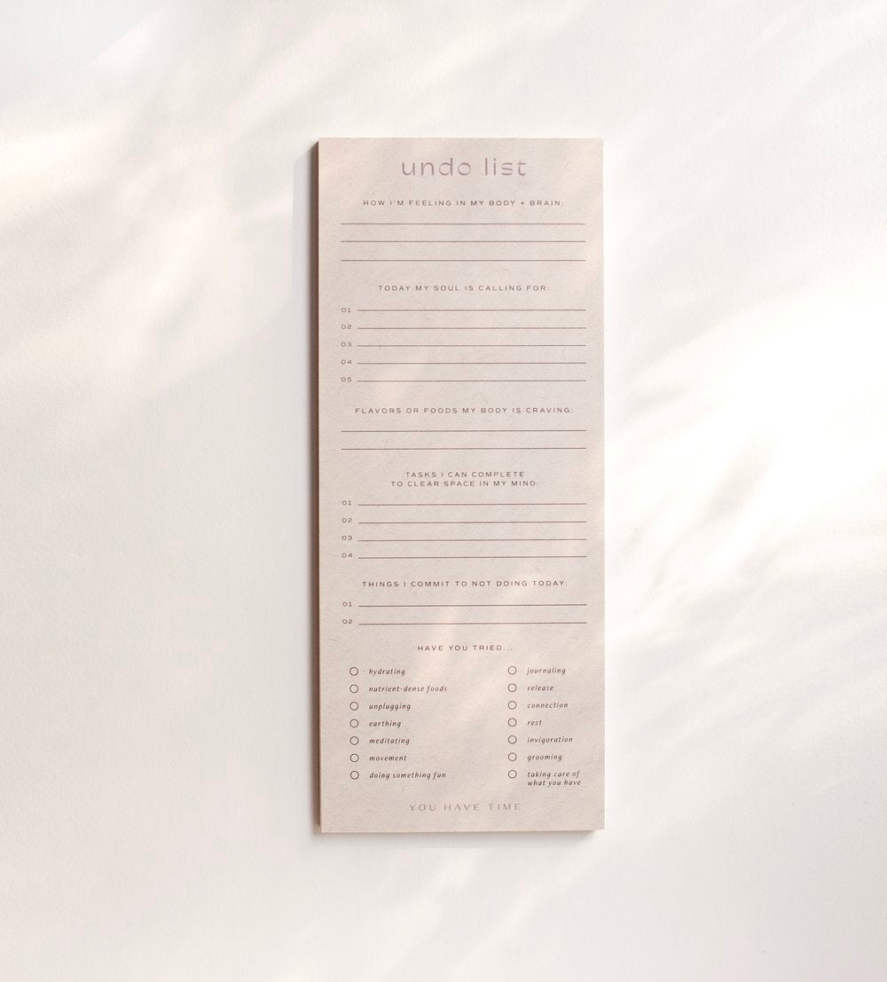 Undo List