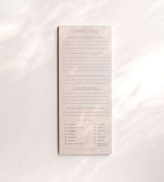 Undo List